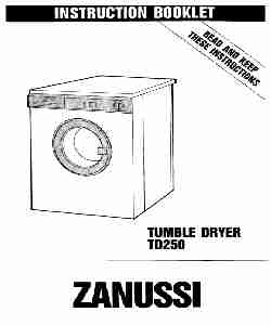 Zanussi Clothes Dryer TD250-page_pdf
